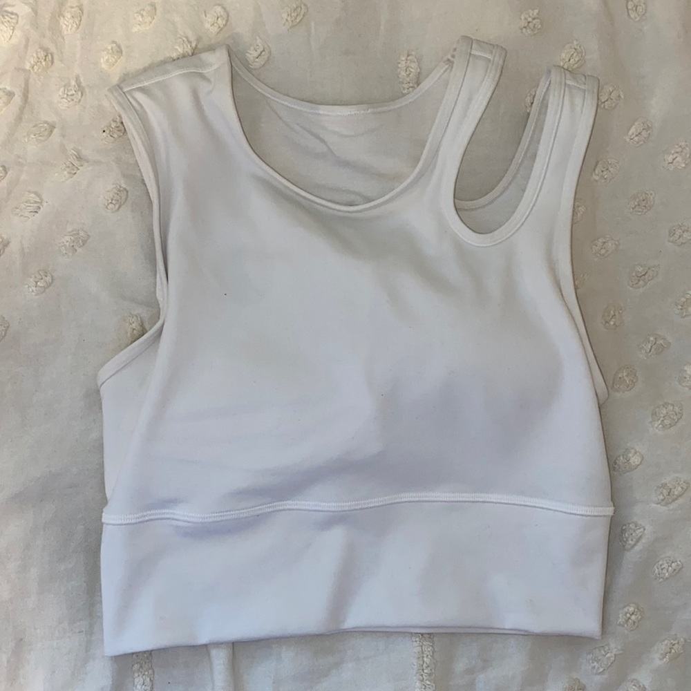 Lululemon Cropped Tank - White